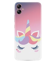 Samsung Galaxy A04E Kılıf Silikon Desen Özel Seri Sweety Unicorn 1737