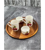 Lexroo Akasya Yuvarlak Sunum Servis Tabağı Tabak 25cm