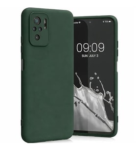 Coverzone Xiaomi Redmi Note 10 ?le Uyumlu K?l?f Z-Mara Lansman Vieri Tam Koruma Arka Kapak Kamera Koruma �?k?nt?l? P�r�zs�z Y�zey Koyu Ye?il