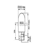 Ampül Pure Light [12v] 93 Sinyal Dipsiz - [sarı] - Tek Flama 21w W3x16d [10 Adet]