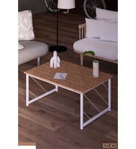 60x90 Metal Ayaklı Düz Kesim Sehpa