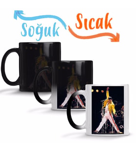 Freddie Mercury 05 Sihirli Kupa Bardak Porselen