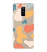 Samsung Galaxy A6 Plus (2018) Uyumlu Kapak Grunge Tasarımlı Şeffaf Silikon Kılıf