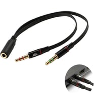 5744 Kulaklık Mikrofon Çevirici Ayırıcı. Bütün Telefon Modellerine Uyumlu Tek 3.5mm Girişe Sahip Olan Kulaklıklarınızı Ses Ve Mikrofon Girişini Ayrı şekilde Kullanabilmek İçin üretilmiştir.