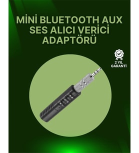 Bluetooth 4.1 Ses Alıcısı 3.5mm Girişli Hoparlör & Kulaklıklar İçin Kablosuz Dönüştürücü