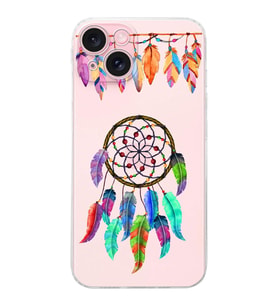PrintiFy iPhone 15 Plus ile Uyumlu Nazar Boncuğu 6 Baskılı Kamera Korumalı Şeffaf Silikon Kılıf