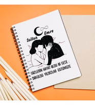 Sevgili Tasarımlı Defter Kişiye Özel