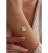 Kişiye Özel Şık Kelebek Figürlü Bileklik 925K Gümüş (Gold)