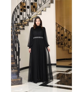 Alya Abiye Siyah FVM206