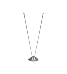 BUKET BKT-202 BAYRAK DİREK MASAÜSTÜ İKİLİ NİKEL (Krom)