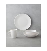 Seramik Yemek Takımı 4 Parça Krem, şık ve kullanışlı set
