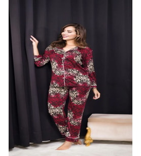 Rahat ve Şık Kadın Pijama - Karışık Desenli