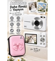 4K Figürlü Çantalı Dijital Video Kamera 44MP 16X Zoom Işıklı Kart Dijital Fotoğraf Makinesi 64gb Haf