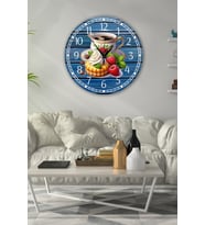 bilge Tasarım retro Duvar Saati 35 x 35 CM (Karışık)