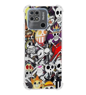 Redmi 10c  Köşe Korumalı Antişok Kapak Anime Tasarımlı Şeffaf  Kılıf