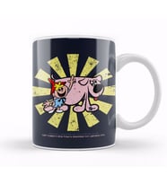 Tom Terrific And Mighty Manfred The Wonder Dog Retro Japanese Kupa Bardak Porselen