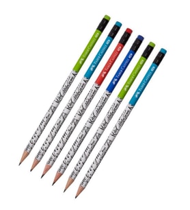 Kurşun Kalem Yuvarlak 6 Adet Faber Castell Caligraphy Kurşun Kalem HB Kurşun Kalem (Siyah)
