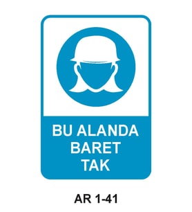 İŞ GÜVENLİĞİ UYARI LEVHASI 1 ADET PVC 21 X 29CM