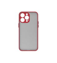 Coverzone iPhone 14 Plus ?le Uyumlu K?l?f Lastik Desen Kenar Kamera Korumal? Parmak izi yapmayan tozdan ve kirden koruyan iPhone 14 Plus ?le Uyumlu K?l?f Arkas? ?effaf Halx K?rm?z?
