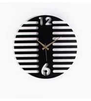 Retro Metal Siyah Duvar Saati 1,5 mm Kalınlık 40x40 cm