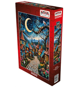 Nova Puzzle 1000 Parça Ay Işığı Kasabası Puzzle