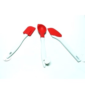 Hayal Sepeti MUTFAK SETİ 2 adet Slikon Spatula +1 Adet Slilkon kaşık  3lü set 