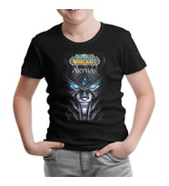 World Warcraft - Arthas Siyah Çocuk Tshirt