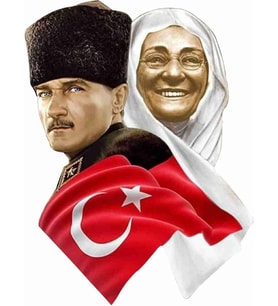 Sticker Usta Atatürk Sticker - 11016 Renkli 11 x 14.5 cm