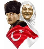 Sticker Usta Atatürk Sticker - 11016 Renkli 11 x 14.5 cm