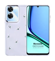 Microsonic Realme Note 60 Kılıf PrettyCharm Tulip (Yeşil)