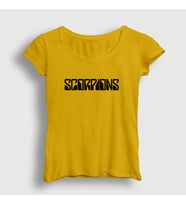 Presmono Kadın Sarı Scorpions T-Shirt 109941tt (Sarı)