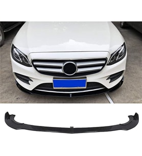 Mercedes W213 Ön Tampon Altı Lip Plastik Kulaklı Parlak Siyah