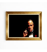 Tablore The Godfather Baba Marlon Brando Sinema Temalı Kanvas Tablo Ofis Sinema Odası Hediyelik