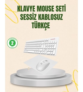 Kablosuz Klavye ve Mouse Seti - Ergonomik Tasarım, Sessiz Kullanım, Geniş Uyumluluk
