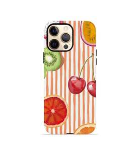 iPhone 12 Pro Vorian Çift Katmanlı MagSafe Kılıf Tutti Frutti Stripe