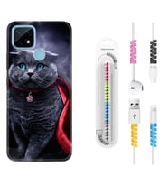 Realme C11 C21 C21Y C25Y C11 2021 Kılıf Kablo Koruma Spiral Silikon Super Cat 1666