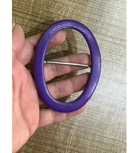 7X11 CM MOR DERİ KAPLAMA ÇANTA TOKASI KEMER TOKASI