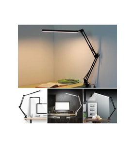 Katlanabilir LED Işık Masa Tutucu, Çok Renkli, USB Bağlantılı, Ofis & Ev (Krem)