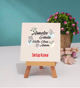 Anneler Günü Hediyesi Anneye Hediye - 11 - Dekoratif Taş Baskı
