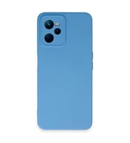 Realme C35 Kılıf Nano İçi Kadife Silikon - Mavi