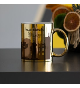 İnşaat Mühendisi Gold Kupa Bardak 005