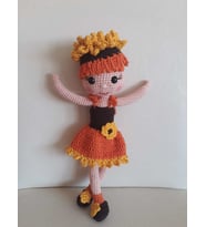 Günebakan Çiçeği Bebek Amigurumi Organik Oyuncak