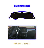 OPEL Corsa (2019 + )TORPİDO KORUMA HALISI MAVİ KENAR