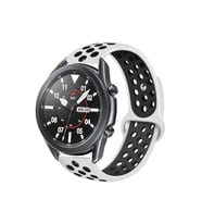 Samsung Galaxy Watch 46mm Uyumlu 22mm Kordon Silikon Esnek Yumuşak Delikli Spor KRD-02 Kayış