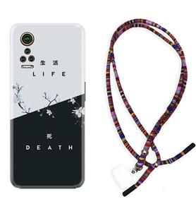General Mobile GM 21 Pro GM 22 Pro Plus Kılıf Boyun Asklı Rasta Silikon Life and Death 1339