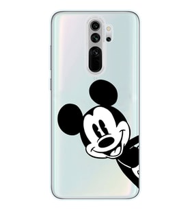 Redmi Note 8 Pro Uyumlu Mickey Mouse Tasarımlı Şeffaf Telefon Kılıfı