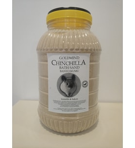 3Kg,Goldmind Chinchilla banyo kumu, kemirgen kumu (3Kg)