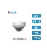 HILOOK IPC-D620H-Z 2Mpix, 2,8-12mm Motorize Lens, H265+,30Mt Gece Görüşü, PoE, IP67, IK10, Dome IP Kamera