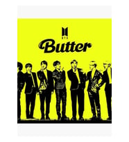Bts Butter Ordusu. Bts Tüm Üyeler. Tablo Ahşap Poster Dekoratif Kod610