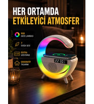 Lexroo 2025 Yeni Seri 15W Kablosuz Şarjlı LED Atmosfer Lambası